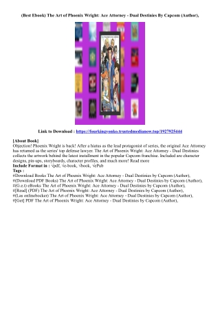 [View Book] The Art of Phoenix Wright: Ace Attorney - Dual Destinies By Capcom (