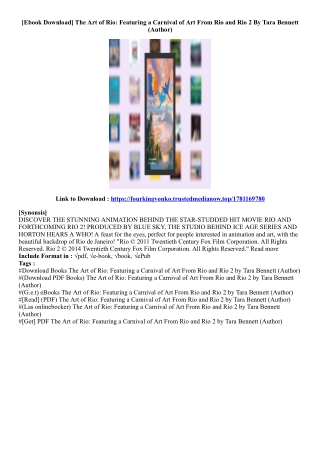 (Kindle Book) The Art of Rio: Featuring a Carnival of Art From Rio and Rio 2 By