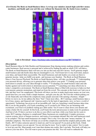 (Free Book) The Book on Small Business Ideas: Level up your mindset, launch high