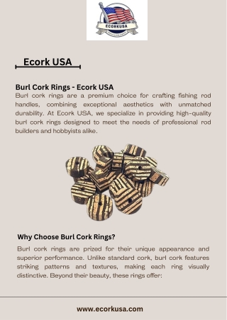 Burl Cork Rings - Ecork USA