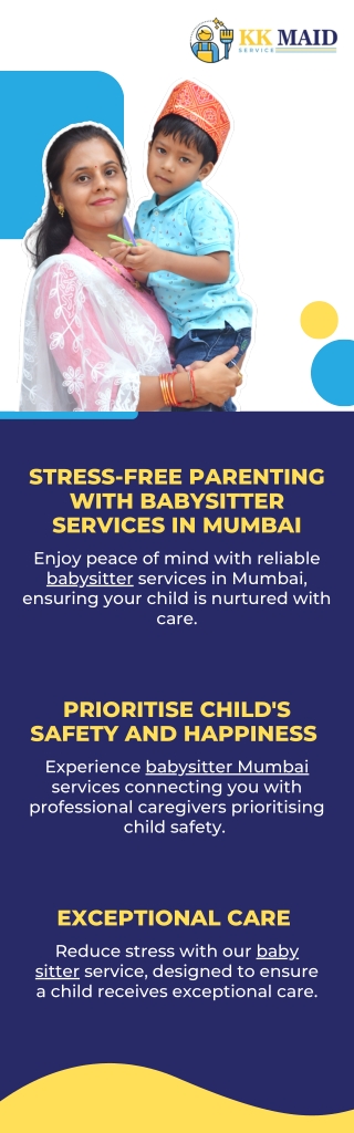 STRESS-FREE PARENTING WITH BABYSITTER SERVICES IN MUMBAI