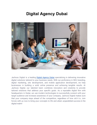 Digital Agency Dubai