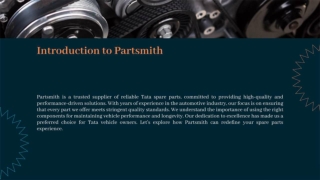 Reliable Tata Spare Parts Solutions by Partsmith