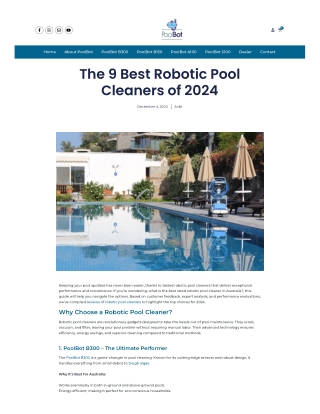 The 9 Best Robotic Pool Cleaners of 2024