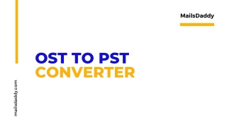 Best Software for OST to PST conerter