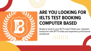 Are YOU LOOKING FOR Ielts Test Booking Computer Based