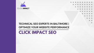 Technical SEO Experts in Baltimore  Optimize Your Website Performance