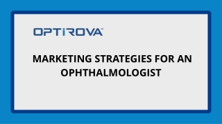 Marketing Strategies for an Ophthalmologist