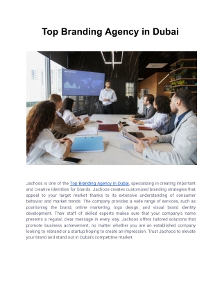 Top Branding Agency in Dubai