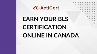Earn Your BLS Certification Online In Canada
