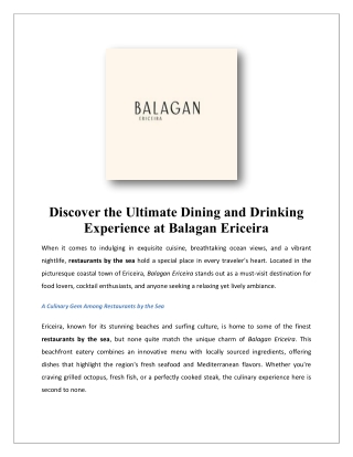 Vegan Restaurant Ericeira | Balagan Ericeira