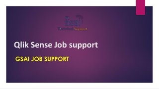 Qlik Sense Job support | Online job support from India