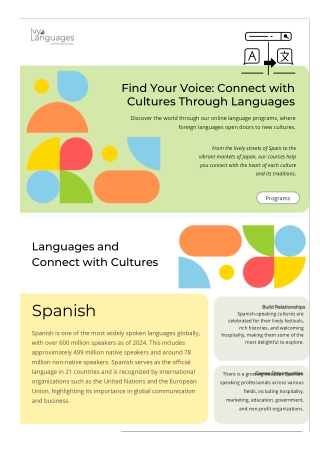 Find Your Voice Connect with Cultures Through Languages