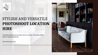 Stylish and Versatile Photoshoot Location Hire | The Roost