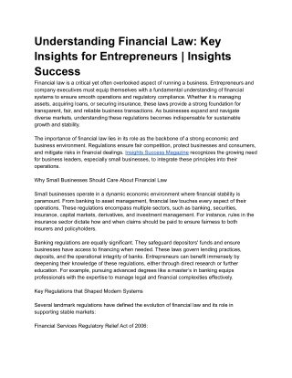 Understanding Financial Law_ Key Insights for Entrepreneurs _ Insights Success