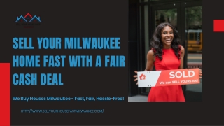 Sell Your Milwaukee Home Fast with a Fair Cash Deal | We Buy Houses Milwaukee