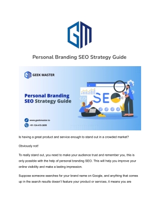Personal Branding SEO Strategy