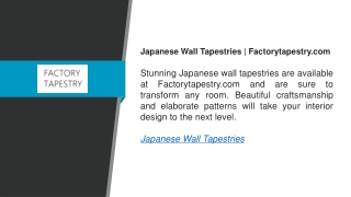 Japanese Wall Tapestries  Factorytapestry.com