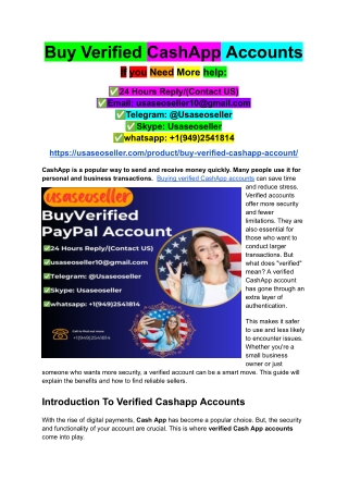 Buy Verified CashApp Accounts (3)