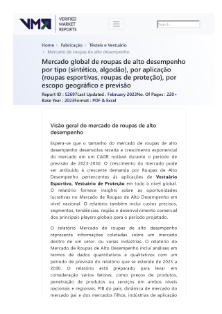 global-high-performance-clothing-market-2019-by-manufacturers-regions-type-and-application-forecast-to-2024