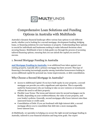 Bridging Loans in Australia | Flexible Short-Term Financing