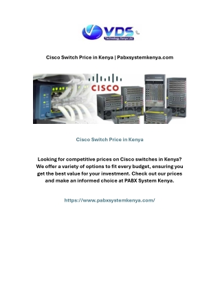 Cisco Switch Price in Kenya | Pabxsystemkenya.com