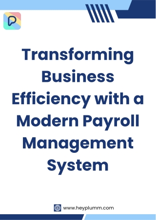 Transforming Business Efficiency with a Modern Payroll Management System