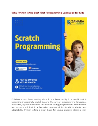 Why Python Is the Best First Programming Language for Kids