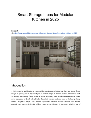 Smart Storage Ideas for Modular Kitchen in 2025