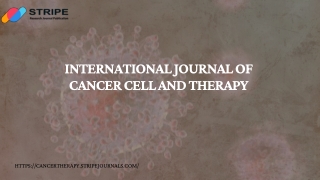 international journal of cancer cell and therapy
