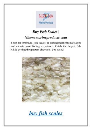 Buy Fish Scales Nizonamarineproducts