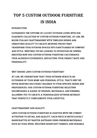 About LD-H (Lock & Decor Home)