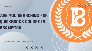 Are You Searching For QuickBooks COURSE