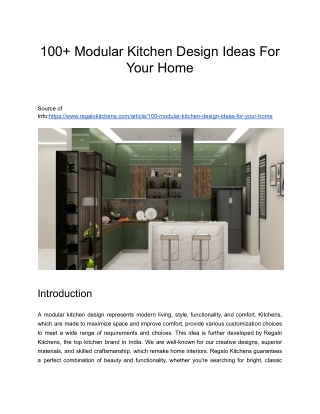 100  Modular Kitchen Design Ideas For Your Home