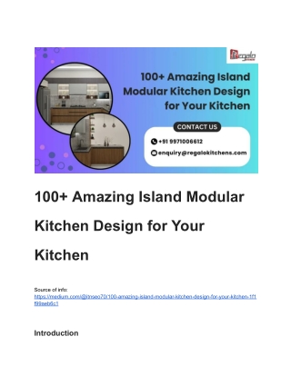 100  Amazing Island Modular Kitchen Design for Your Kitchen