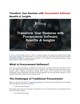 Dec-CTLoffpage- 2- Why Does Your Business Need a Procurement Software in 2025_