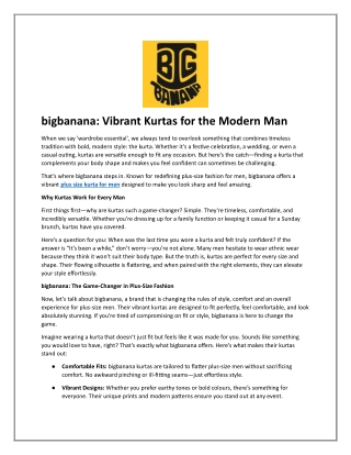 Vibrant Kurtas for the Modern Man