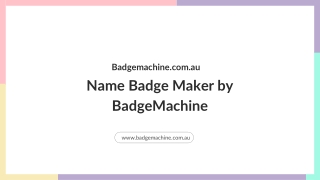Name Badge Maker by BadgeMachine