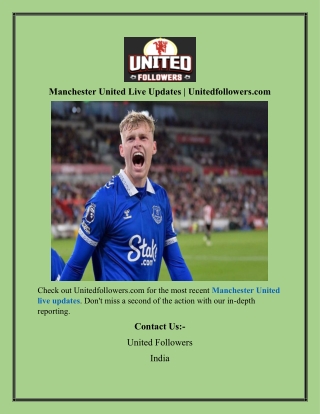 Manchester United Live Updates  Unitedfollowers