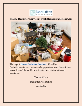 House Declutter Services  Declutterassistance.com
