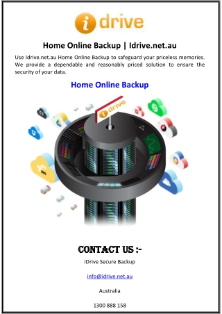 Home Online Backup  Idrive.net.au