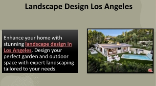 Landscape Design Los Angeles