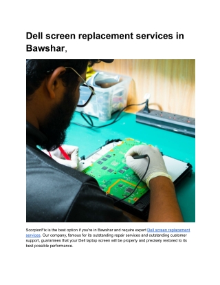 Dell screen replacement services in Bawshar,