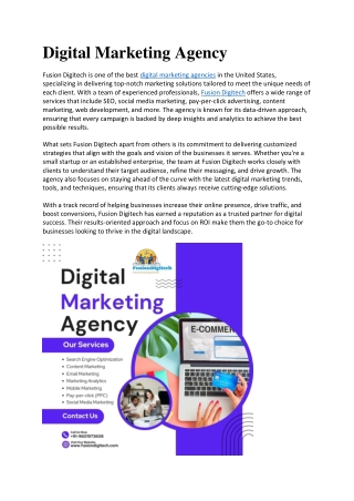 Digital Marketing Agency