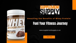 Unveiling the Benefits of Whey Protein: Fuel Your Fitness Journey