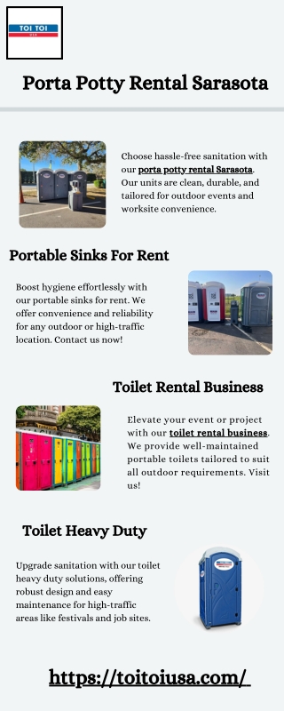 Porta Potty Rental Sarasota