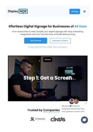Digital signage cloud server