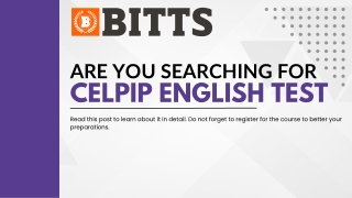 Are You Searching For CELPIP English Test