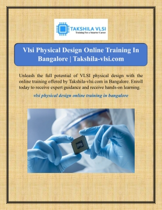Online Asic Verification Training In Hyderabad | Takshila-vlsi.com