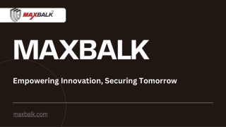 MAXBALK BusinYour Defense Technology Solutions Partner | Maxbalkess Profile